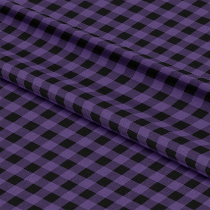 Halloween Plaid Pattern 1 Quilting Cotton Fabric