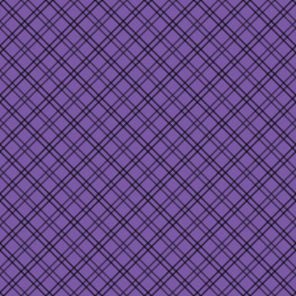 A seamless purple argyle pattern with intersecting diagonal lines and diamond shapes.