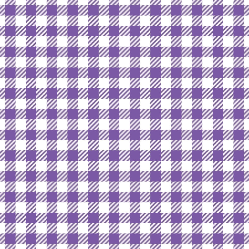 Pattern of purple and white checkered squares in a grid formation.