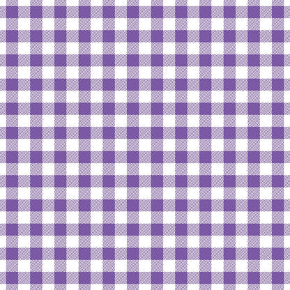 Pattern of purple and white checkered squares in a grid formation.