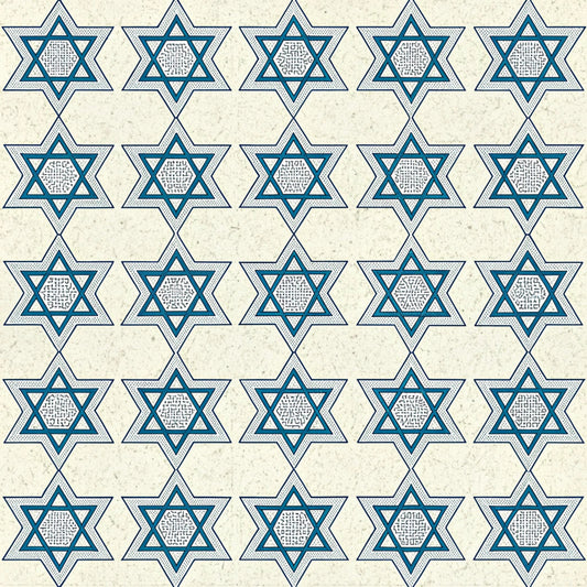 Hanukkah Pattern 2 Quilting Cotton Fabric