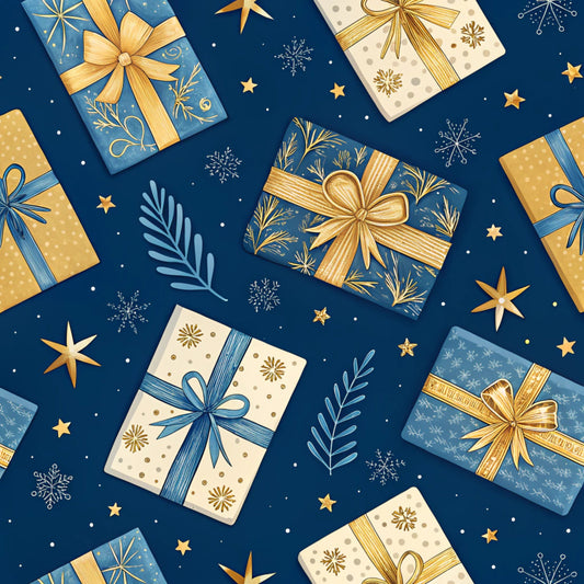 Hanukkah Pattern 21 Quilting Cotton Fabric