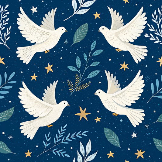 Hanukkah Pattern 28 Quilting Cotton Fabric