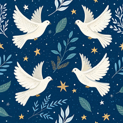 Hanukkah Pattern 28 Quilting Cotton Fabric