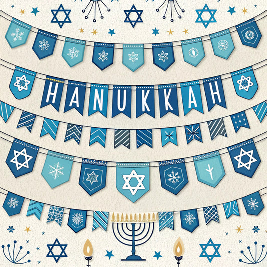 Hanukkah Pattern 9 Quilting Cotton Fabric