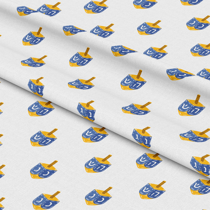 Happy Festival of Lights Pattern 1 White Quilting Cotton Fabric