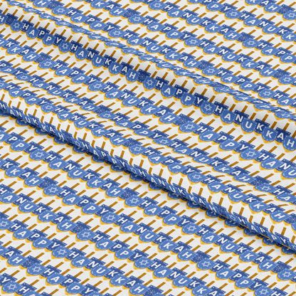 Happy Festival of Lights Pattern 8 White Quilting Cotton Fabric