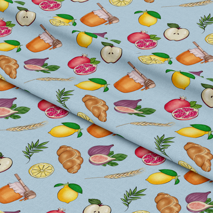 Shabbat Shalom Pattern 3 Quilting Cotton Fabric