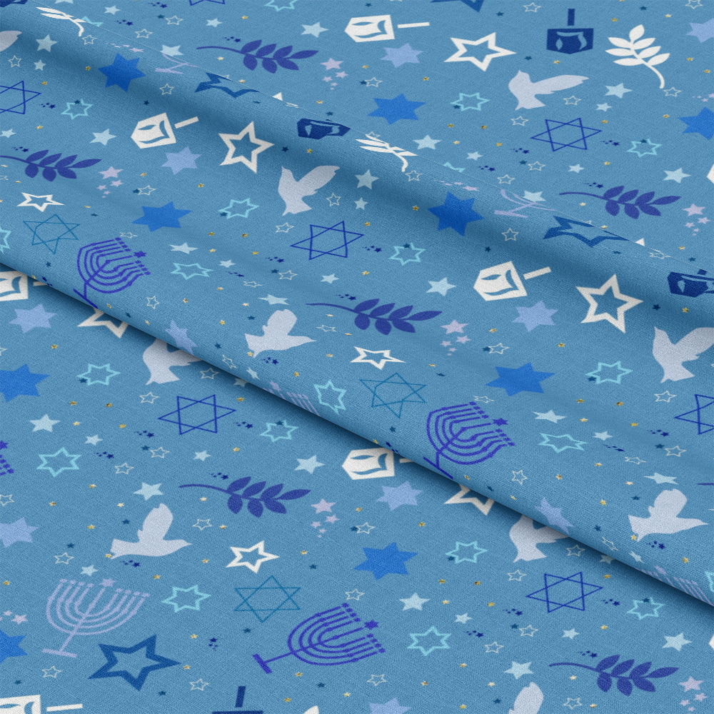 Shabbat Shalom Pattern 9 Quilting Cotton Fabric