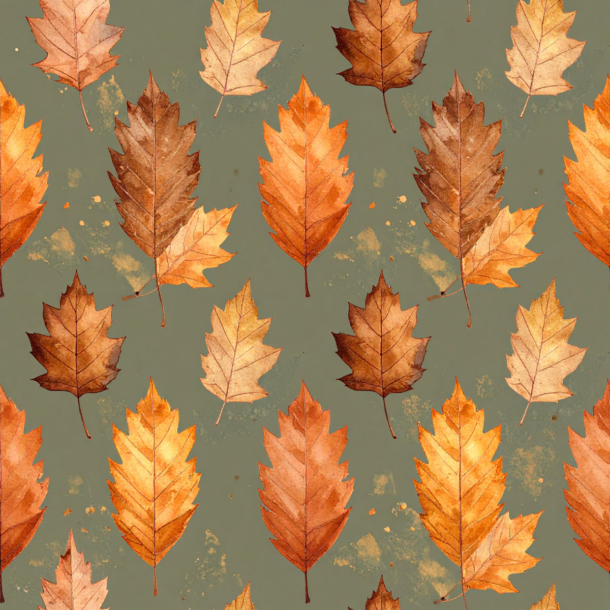 Harvest Pumpkin And Florals Pattern 13 Quilting Cotton Fabric