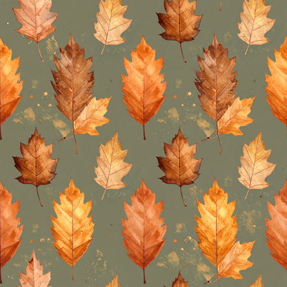 Harvest Pumpkin And Florals Pattern 13 Quilting Cotton Fabric