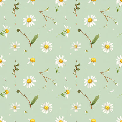 Harvest Pumpkin And Florals Pattern 30 Quilting Cotton Fabric