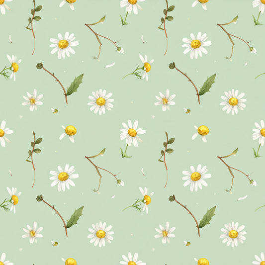 Harvest Pumpkin And Florals Pattern 30 Quilting Cotton Fabric