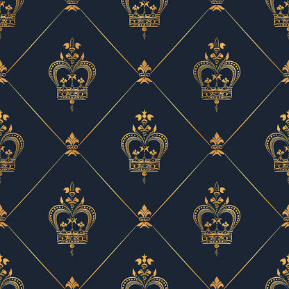 Henrys Crowns Pattern 2 Quilting Cotton Fabric