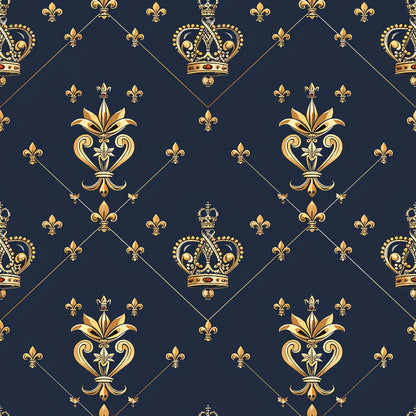 Henrys Crowns Pattern 4 Quilting Cotton Fabric
