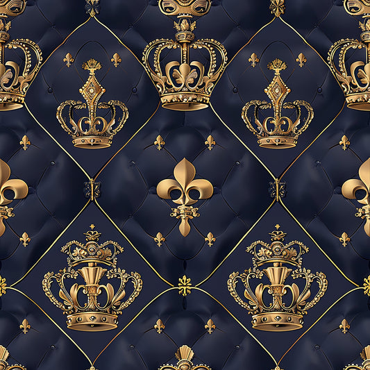 Henrys Crowns Pattern 5 Quilting Cotton Fabric