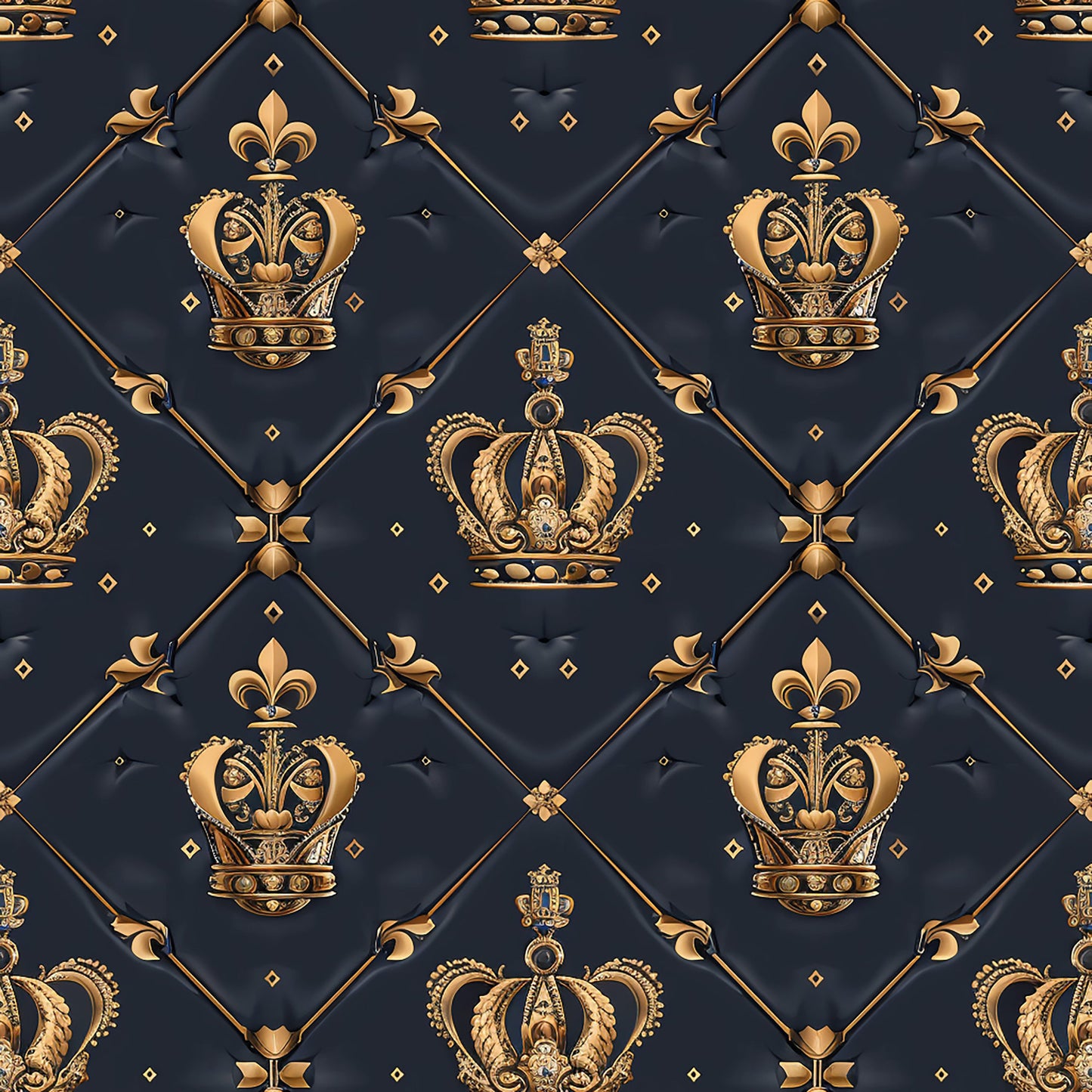 Henrys Crowns Pattern 6 Quilting Cotton Fabric