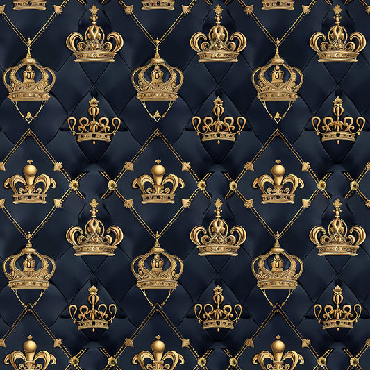 Henrys Crowns Pattern 7 Quilting Cotton Fabric