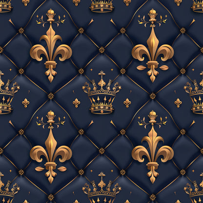Henrys Crowns Pattern 8 Quilting Cotton Fabric