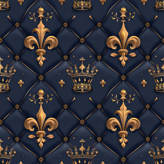 Henrys Crowns Pattern 8 Quilting Cotton Fabric