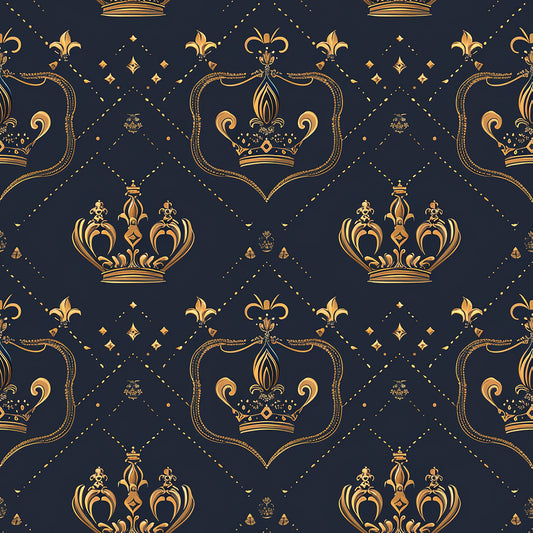Henrys Crowns Pattern 9 Quilting Cotton Fabric