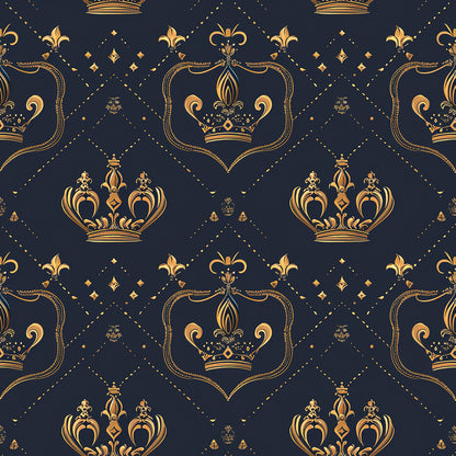 Henrys Crowns Pattern 9 Quilting Cotton Fabric
