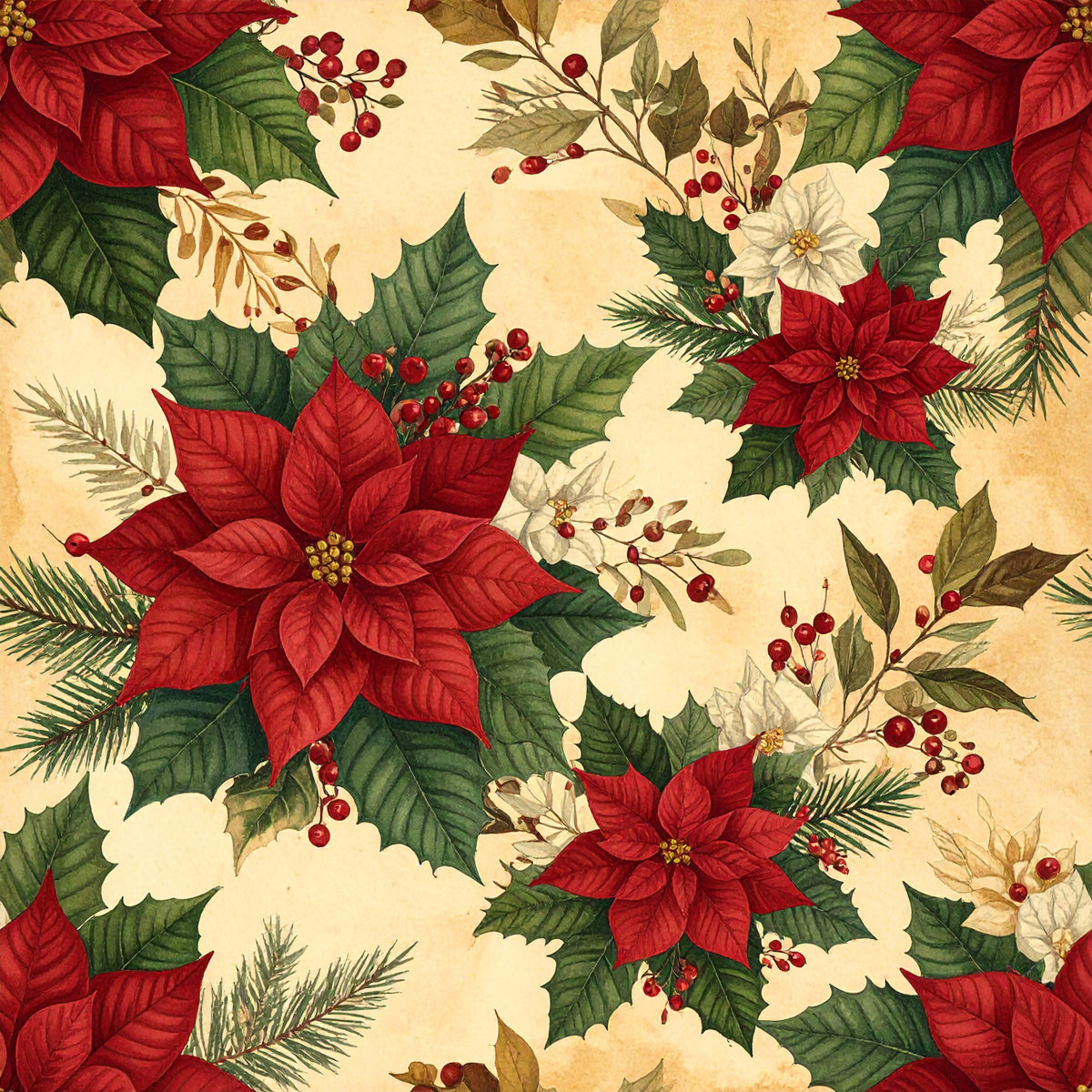 Highland Plaid Christmas Pattern 15 Quilting Cotton Fabric