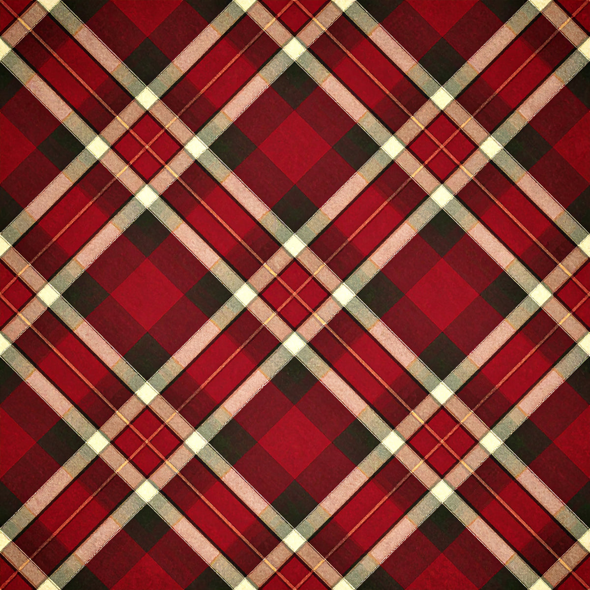 Highland Plaid Christmas Pattern 2 Quilting Cotton Fabric