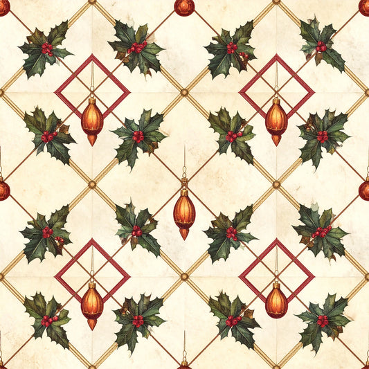 Highland Plaid Christmas Pattern 20 Quilting Cotton Fabric