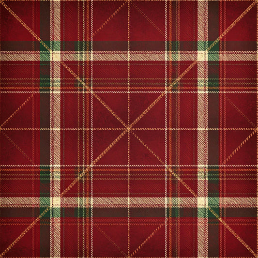 Highland Plaid Christmas Pattern 3 Quilting Cotton Fabric