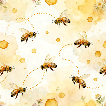 Honey Bee Pattern 12 Quilting Cotton Fabric