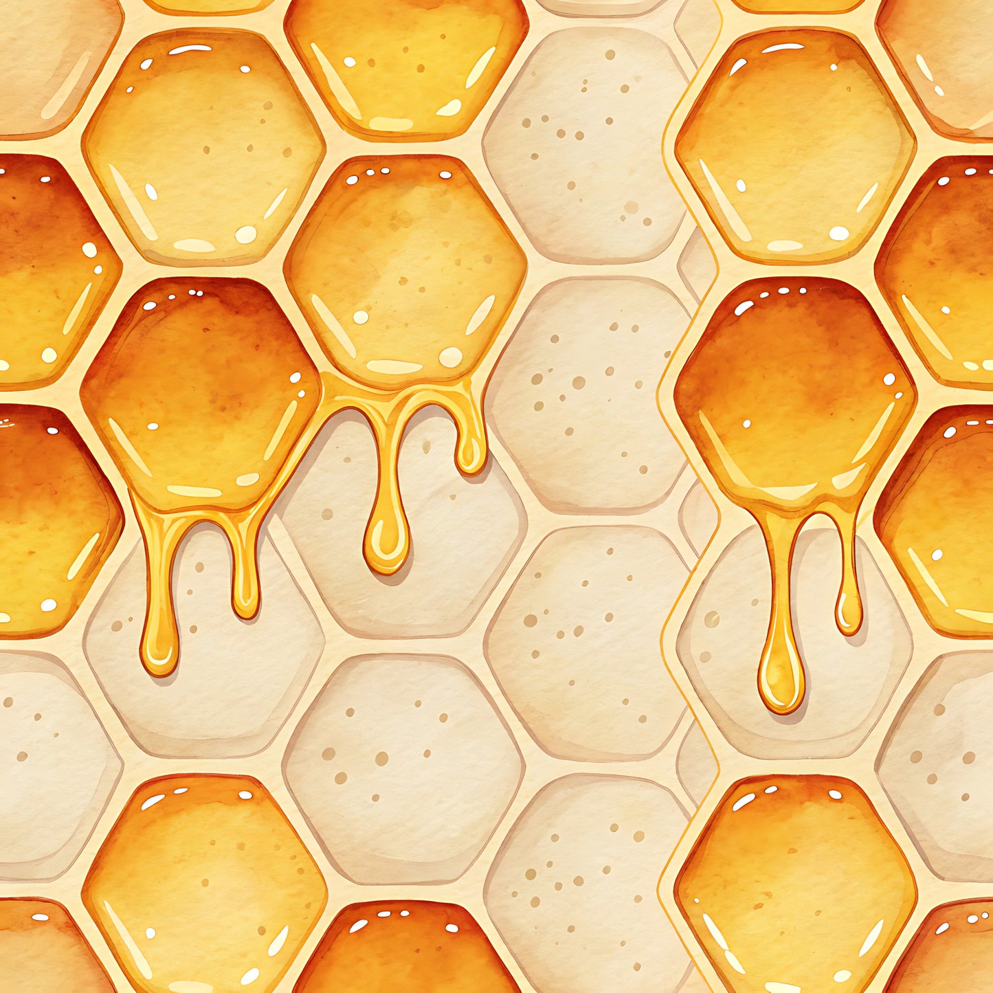 Honey Bee Pattern 19 Quilting Cotton Fabric