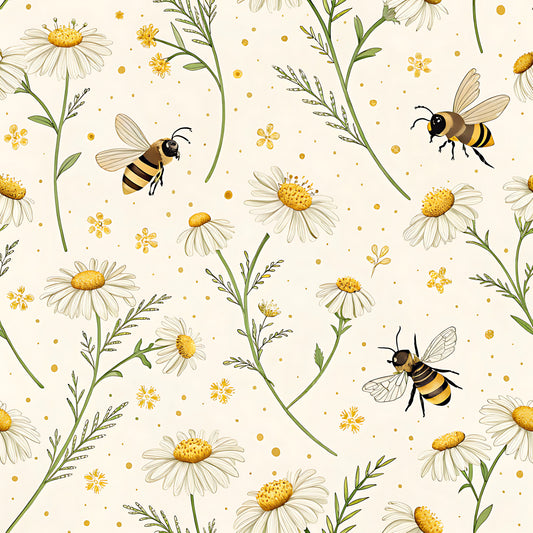 Honey Bee Pattern 22 Quilting Cotton Fabric