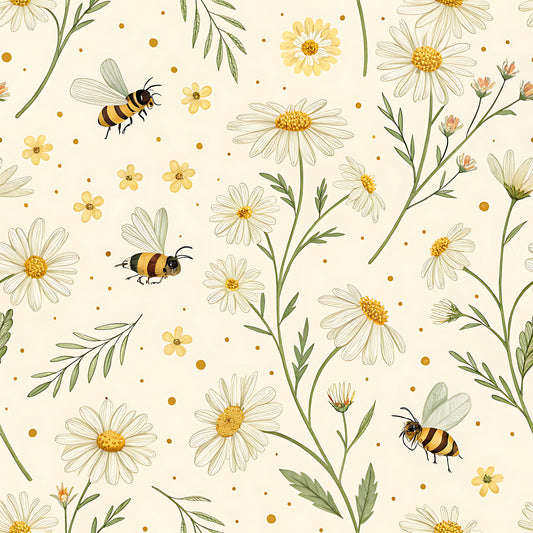 Honey Bee Pattern 9 Quilting Cotton Fabric