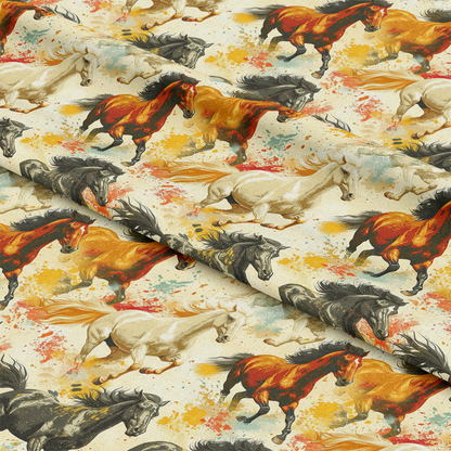 Horse Parade Pattern 10 Quilting Cotton Fabric