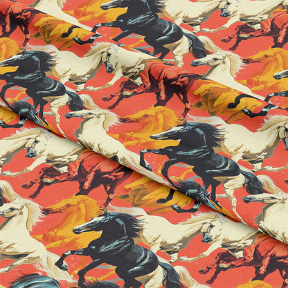 Horse Parade Pattern 4 Quilting Cotton Fabric