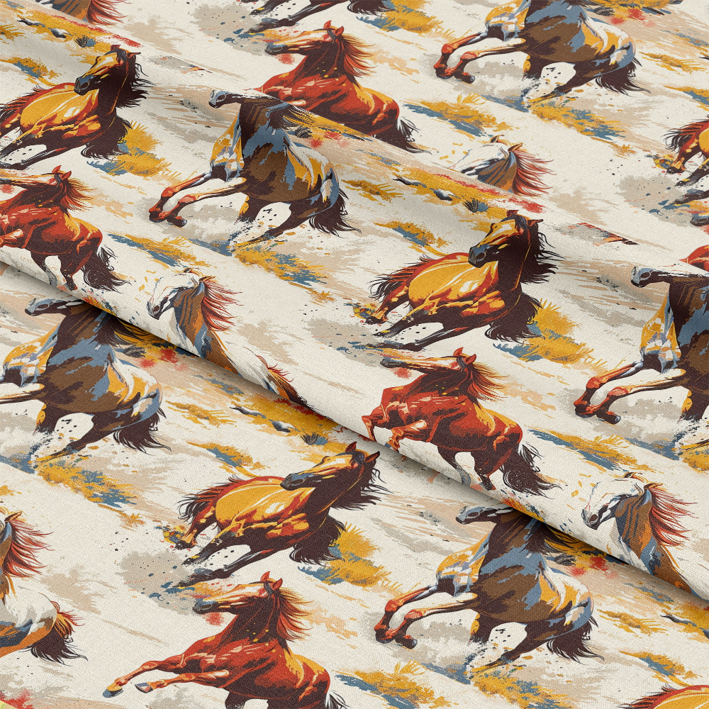 Horse Parade Pattern 6 Quilting Cotton Fabric