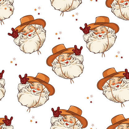 Howdy Santa Pattern 8 Quilting Cotton Fabric