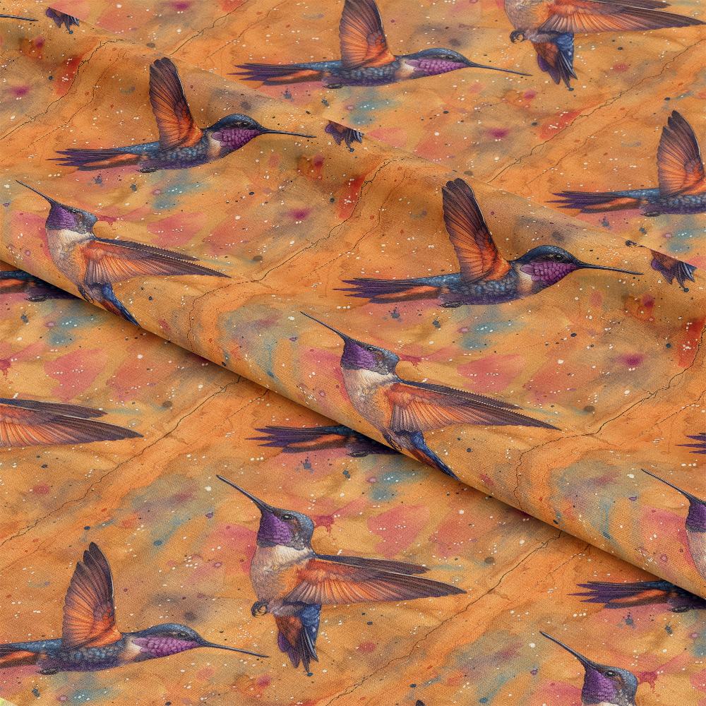 Hummingbirds in Spring Pattern 6 Quilting Cotton Fabric