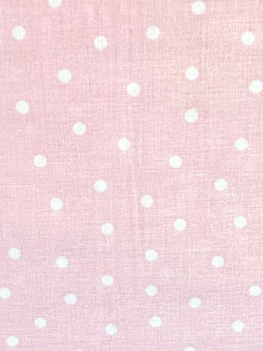 Pink Polka Quilting Cotton Fabric