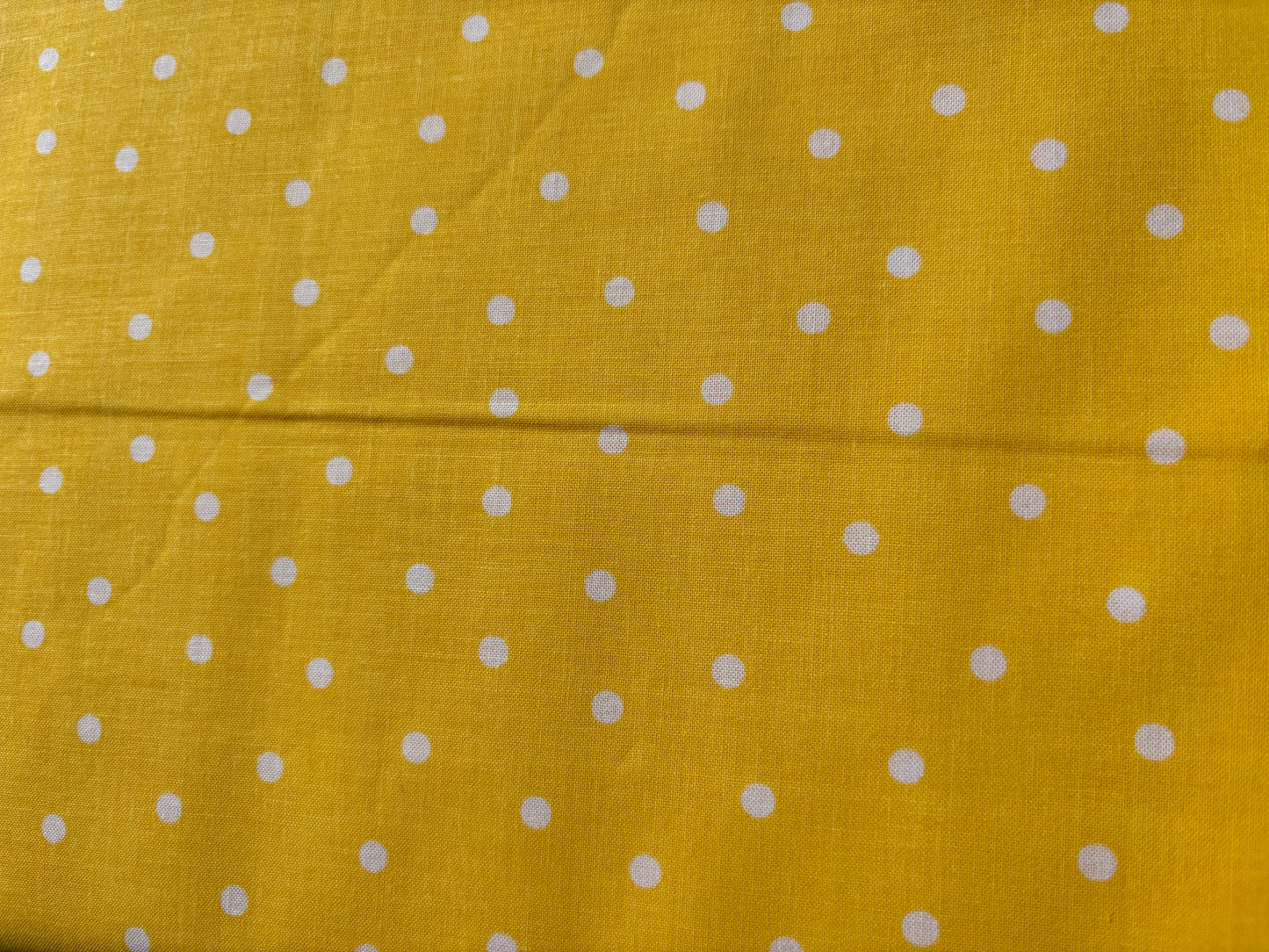 Yellow Polka Quilting Cotton Fabric