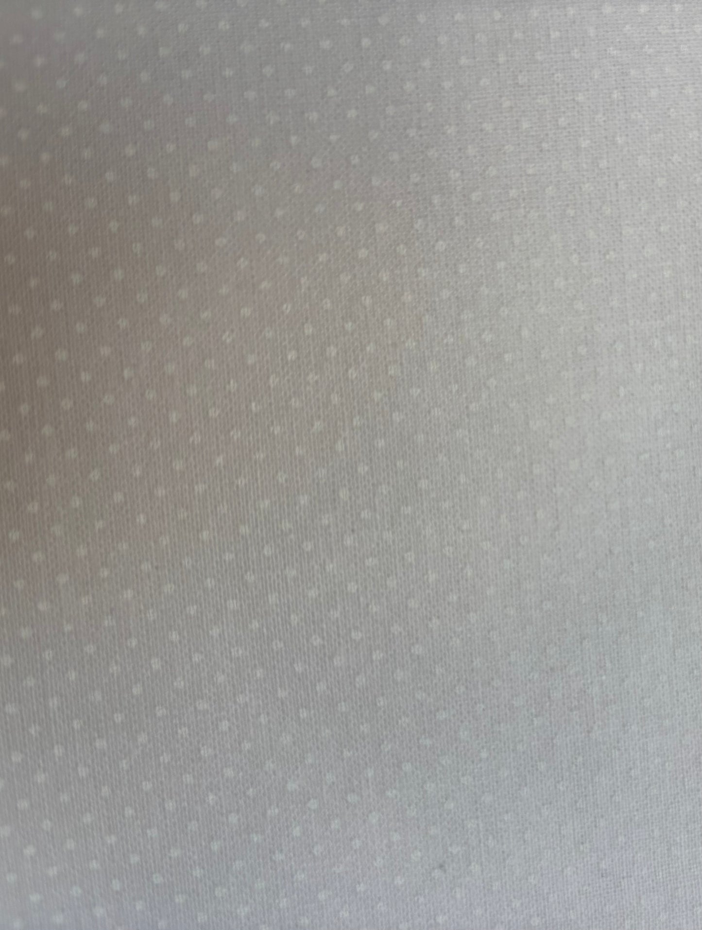 Small White Dots on White Quilting Cotton Fabric