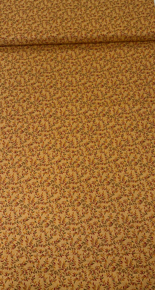 Gold Vines Quilting Cotton Fabric