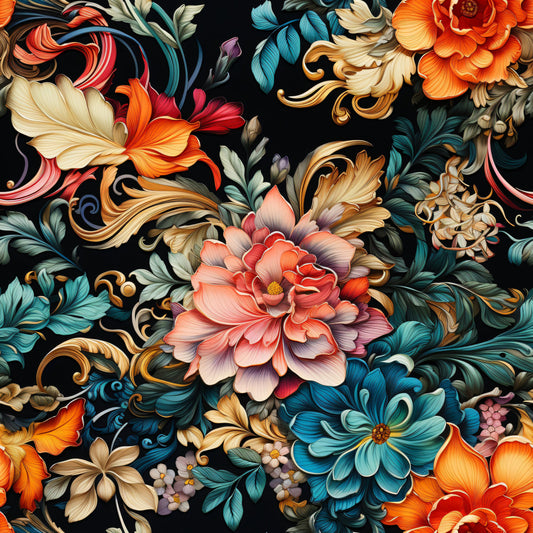 Imperial Florals Pattern 4 Quilting Cotton Fabric