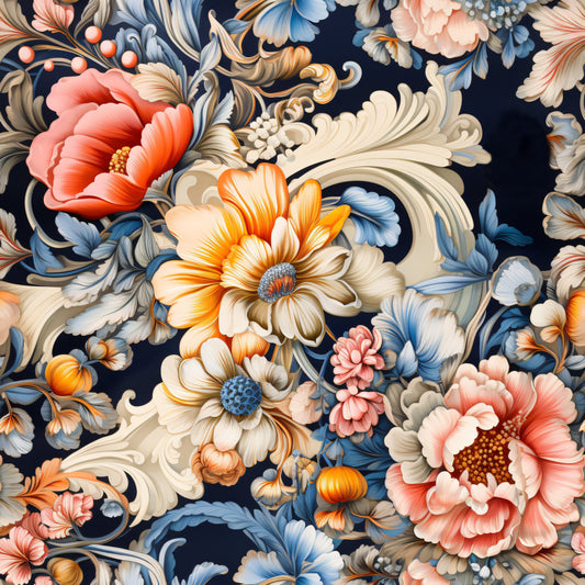 Imperial Florals Pattern 6 Quilting Cotton Fabric