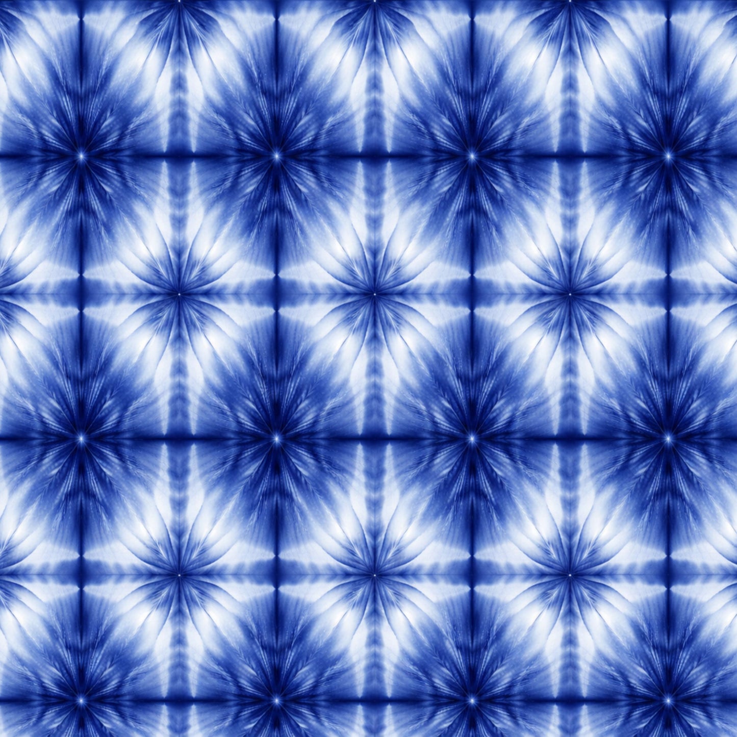 Indigo Shibori Tie Dye Pattern 10 Quilting Cotton Fabric