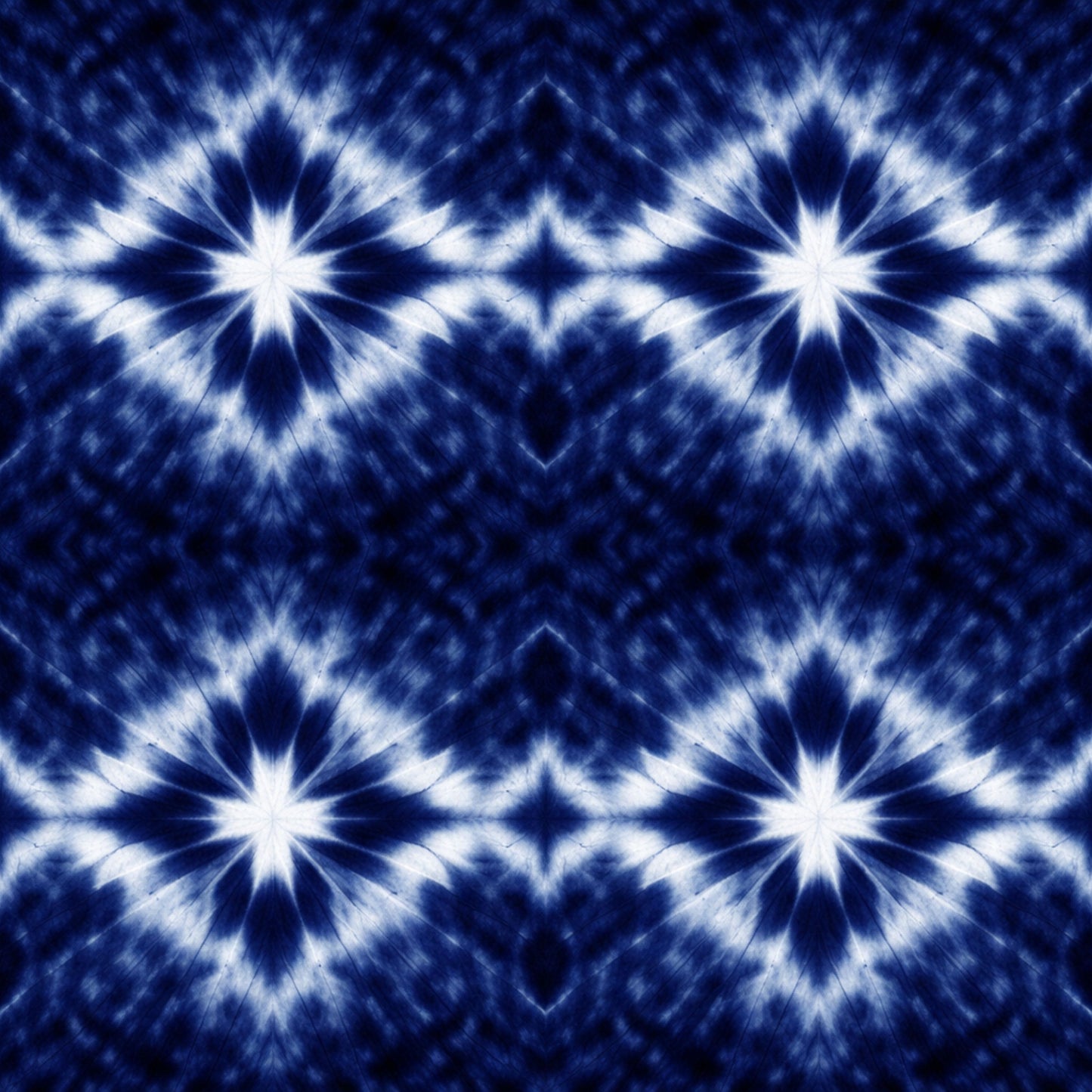 Indigo Shibori Tie Dye Pattern 11 Quilting Cotton Fabric