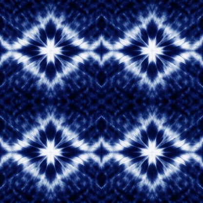 Indigo Shibori Tie Dye Pattern 11 Quilting Cotton Fabric