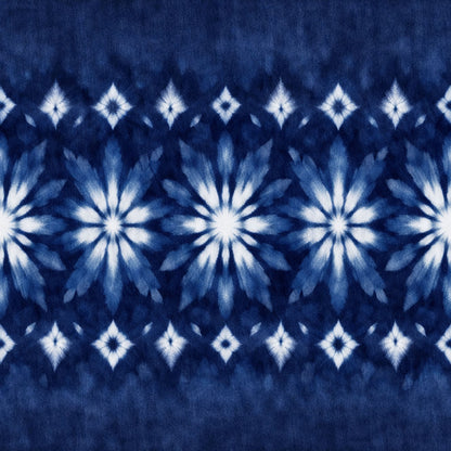 Indigo Shibori Tie Dye Pattern 12 Quilting Cotton Fabric