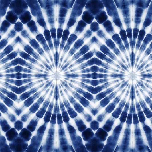 Indigo Shibori Tie Dye Pattern 14 Quilting Cotton Fabric